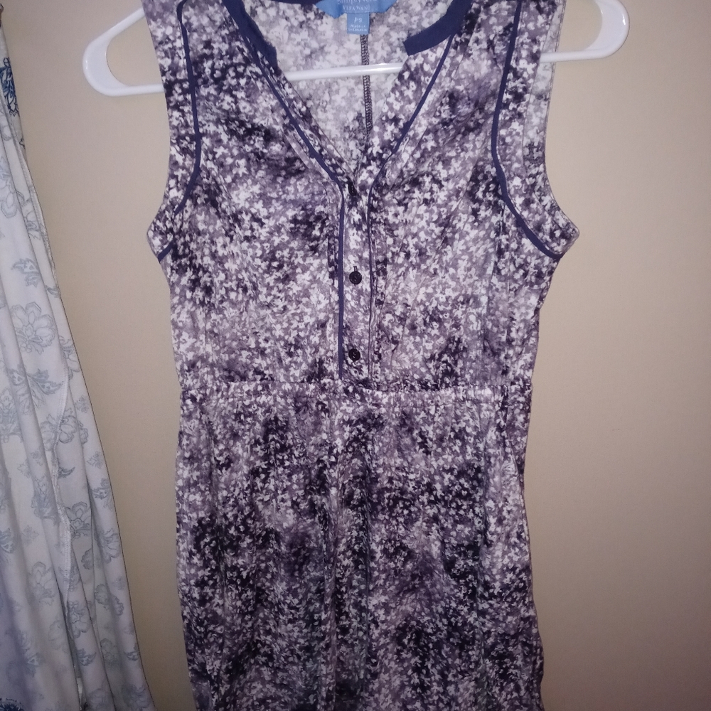 Childrens purple floral dress